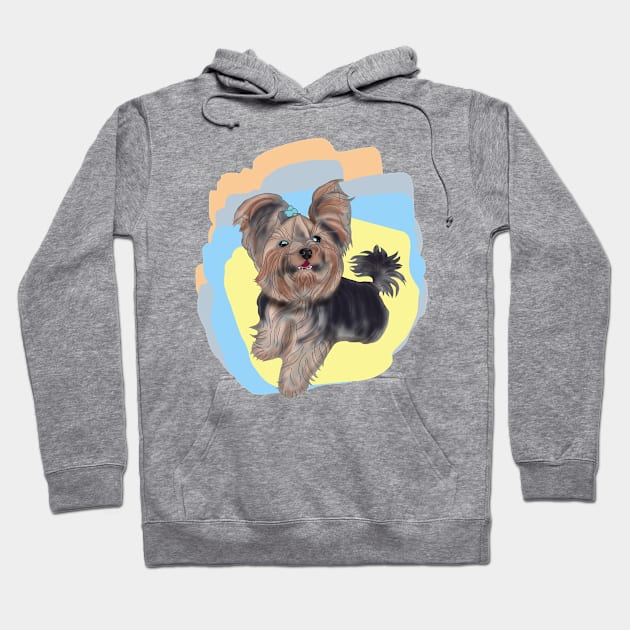 Yorkshire Terrier Hoodie by KateQR